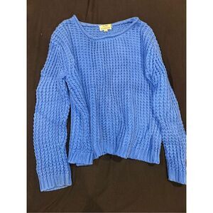 ACNE STUDIOS size S royal blue long sleeve sweater